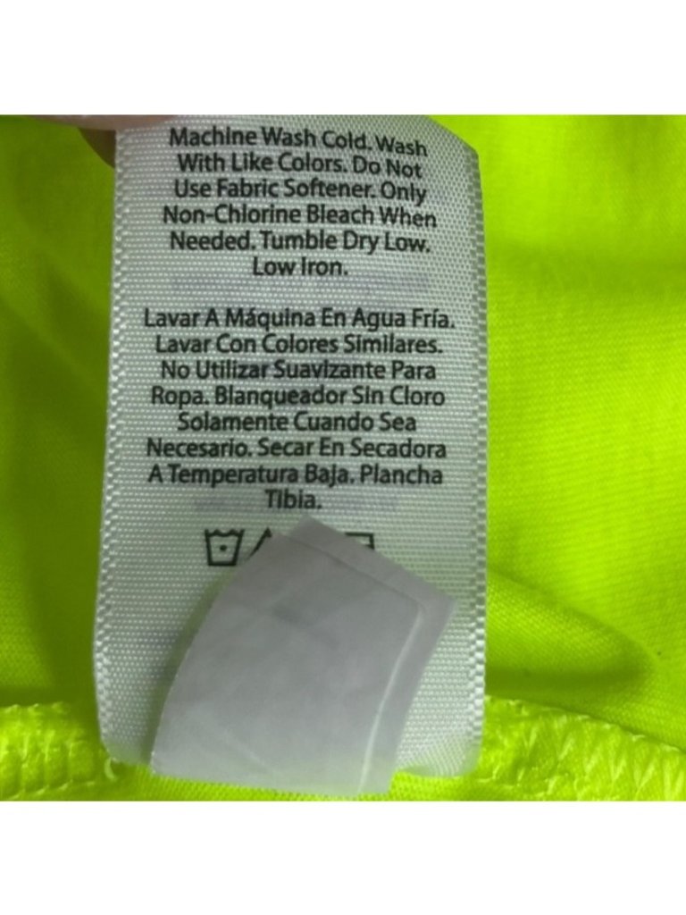 Athletic Works Long Sleeve Performance Shirt Xl 46-48 Neon Yellow Workwear — image 7 of 7